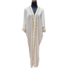 Beaded White Abaya