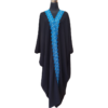 Black & Blue Dentelle Abaya